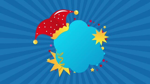 April Fool`s Day Horisontal Animated Banner