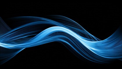 Air flow Isolated PNG and vector isolated. Effect of winter air and wind stream waves effect in blue color.