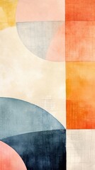 Field abstract painting collage.