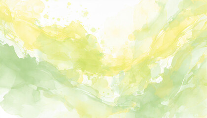 Water color backdrop. Yellow green background watercolor. Abstract green yellow splash watercolor on white background. Green surface background watercolor. Green splash watercolor.