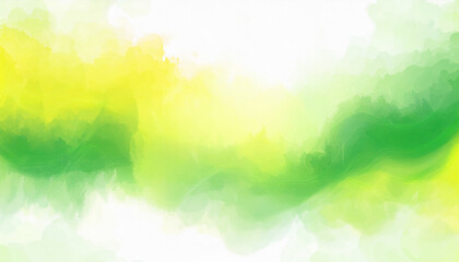 Fototapeta premium Water color backdrop. Yellow green background watercolor. Abstract green yellow splash watercolor on white background. Green surface background watercolor. Green splash watercolor.