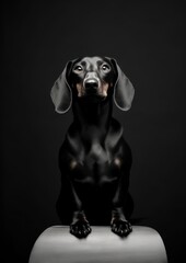 Fototapeta premium A dachshund animal mammal puppy.