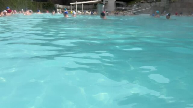 Thermal swimming in the pool