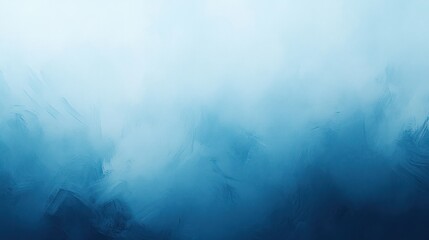 Fototapeta premium Abstract Blue Hues: A Serene Winter Landscape