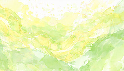 Obraz premium Water color backdrop. Yellow green background watercolor. Abstract green yellow splash watercolor on white background. Green surface background watercolor. Green splash watercolor.
