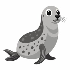 Vector seal on the on white background
