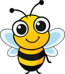 Bee symbol. Vector illustration
