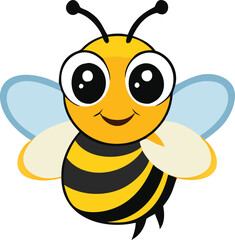 Bee symbol. Vector illustration