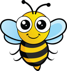 Bee symbol. Vector illustration