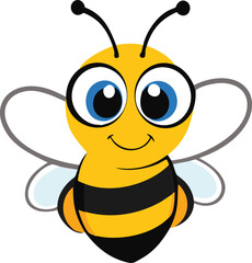 Bee symbol. Vector illustration