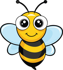 Bee symbol. Vector illustration