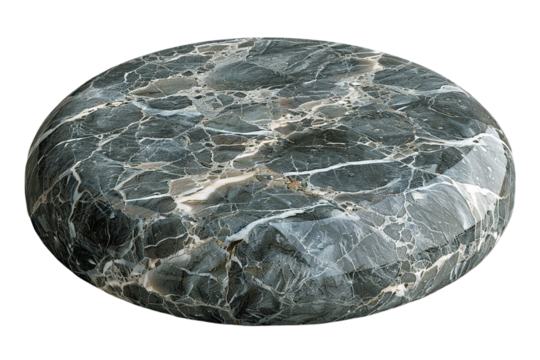 Minimalist Round Product Podium Isolated on Transparent Background