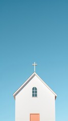 Little church architecture building symbol.