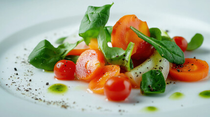 A close-up shot of fresh organic vegetables