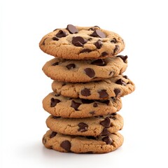 stack of chocolate chip cookies