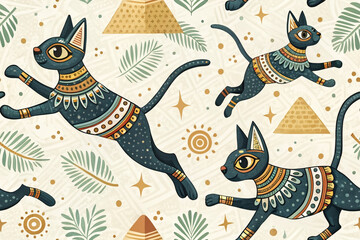 Fototapeta premium ancient egyptian cat