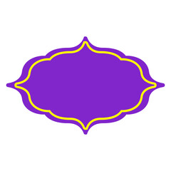 Ramadan Border Decoration on White Background. Vector Illustration.
