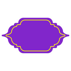 Obraz premium Ramadan Border Decoration on White Background. Vector Illustration.