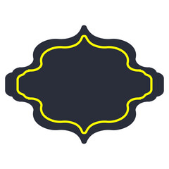 Ramadan Border Decoration on White Background. Vector Illustration.