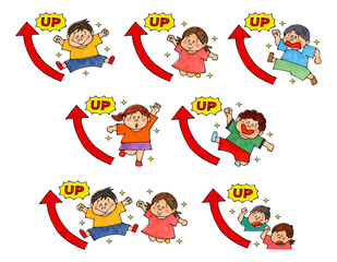 ジャンプする子供(やる気UP)