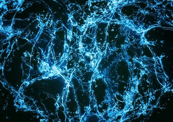 抽象的な水しぶきの3dイラスト