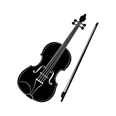 violin isolated on white