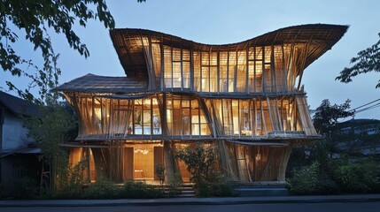 The ecological beauty of bamboo architecture