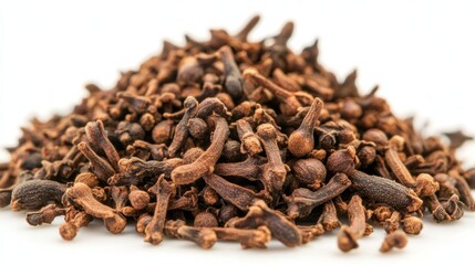 Fototapeta premium Pile Clove Powder Overview with Shade with Pile with Clove