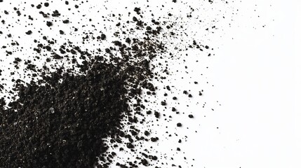 Fototapeta premium Ground Black Pepper Overview with Ground with Background