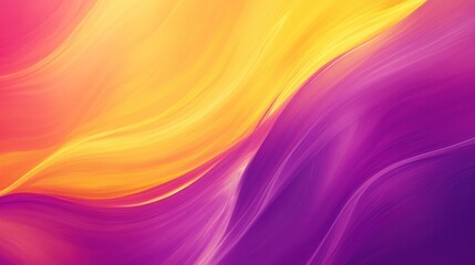Obraz premium Vibrant Purple and Yellow Abstract Swirl Background