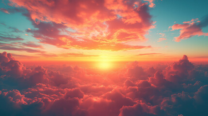 Fototapeta premium 夕日と海