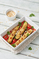 Gefüllte Zucchini mit Couscous