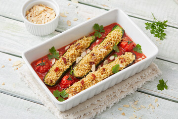 Gefüllte Zucchini mit Couscous