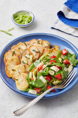 Kartoffeln mit Zuckerschoten