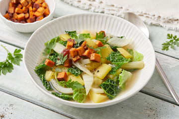 Fenchel Kartoffel Eintopf vegan
