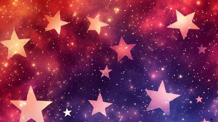 Seamless Pattern Stars Moment with Pattern with Stars