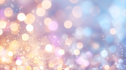 Obraz premium Beautiful bokeh lights creating a dreamy atmosphere with colorful hues and gentle reflections in a festive setting