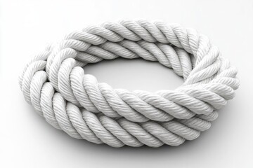 Obraz premium a white rope with a knot on it
