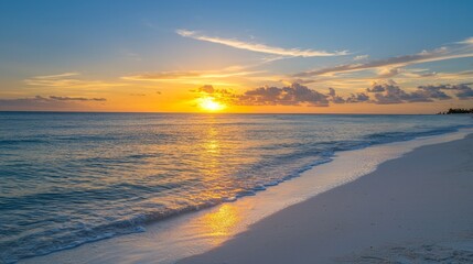 Sunset serenity ocean beach photo journey tranquil destination coastal magic
