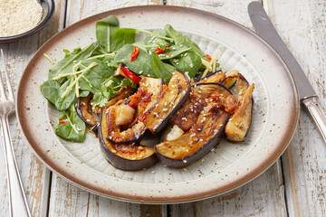 Asiatischer Auberginen-Salat