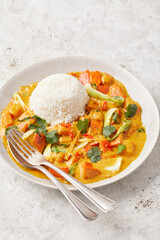 Kürbis-Curry an Kokosmilchsauce