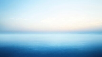Obraz premium Serene Misty Waterscape: A Tranquil Seascape at Dawn