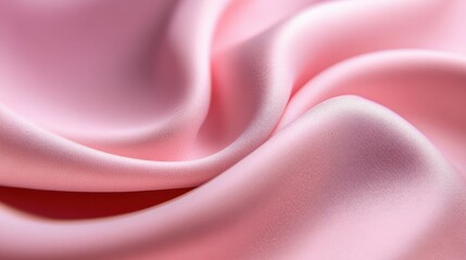 Obraz premium Pink Satin Fabric Close-Up