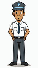 Security Guard smiling confidently in uniform
