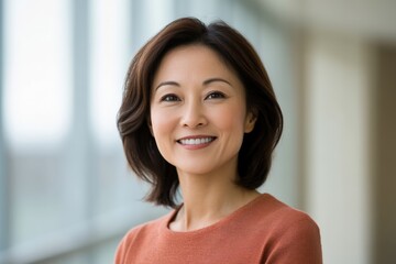 Smiling Woman Portrait in an Office Setting