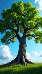Ancient tree branches stretching towards the sky, nature, tree