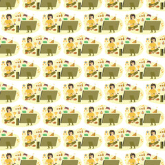 Video Games pattern illustration 