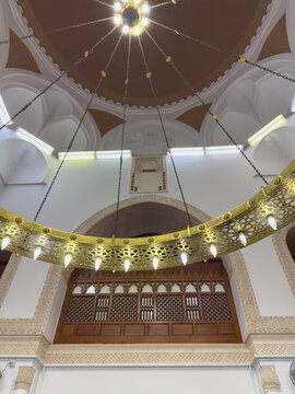 Interior of Qiblatain Mosque &ndash; A Historic Islamic Landmark in Madinah