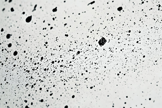 A close-up of white micro-cement with black speckles, high resolution