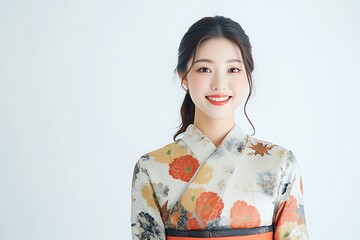 Japanese girl in kimono, Japanese model